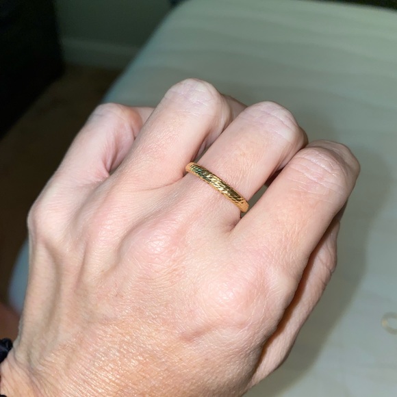 Bony Levy 14k Yellow Gold Detailed Ring Womens Size 7 - Picture 2 of 8